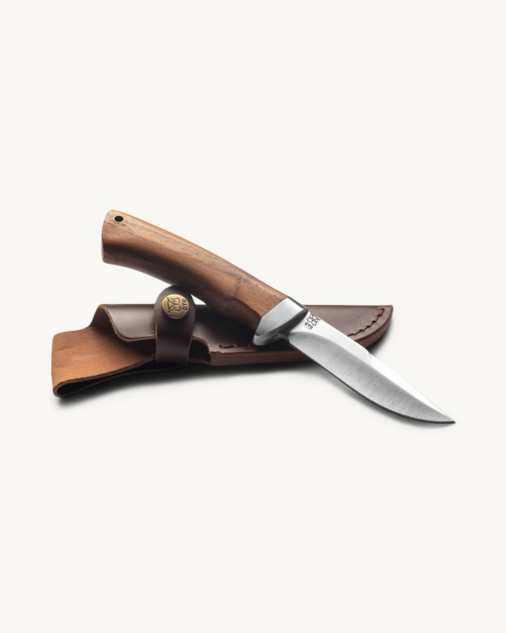 Hallingskarvet knife w/leather sheath