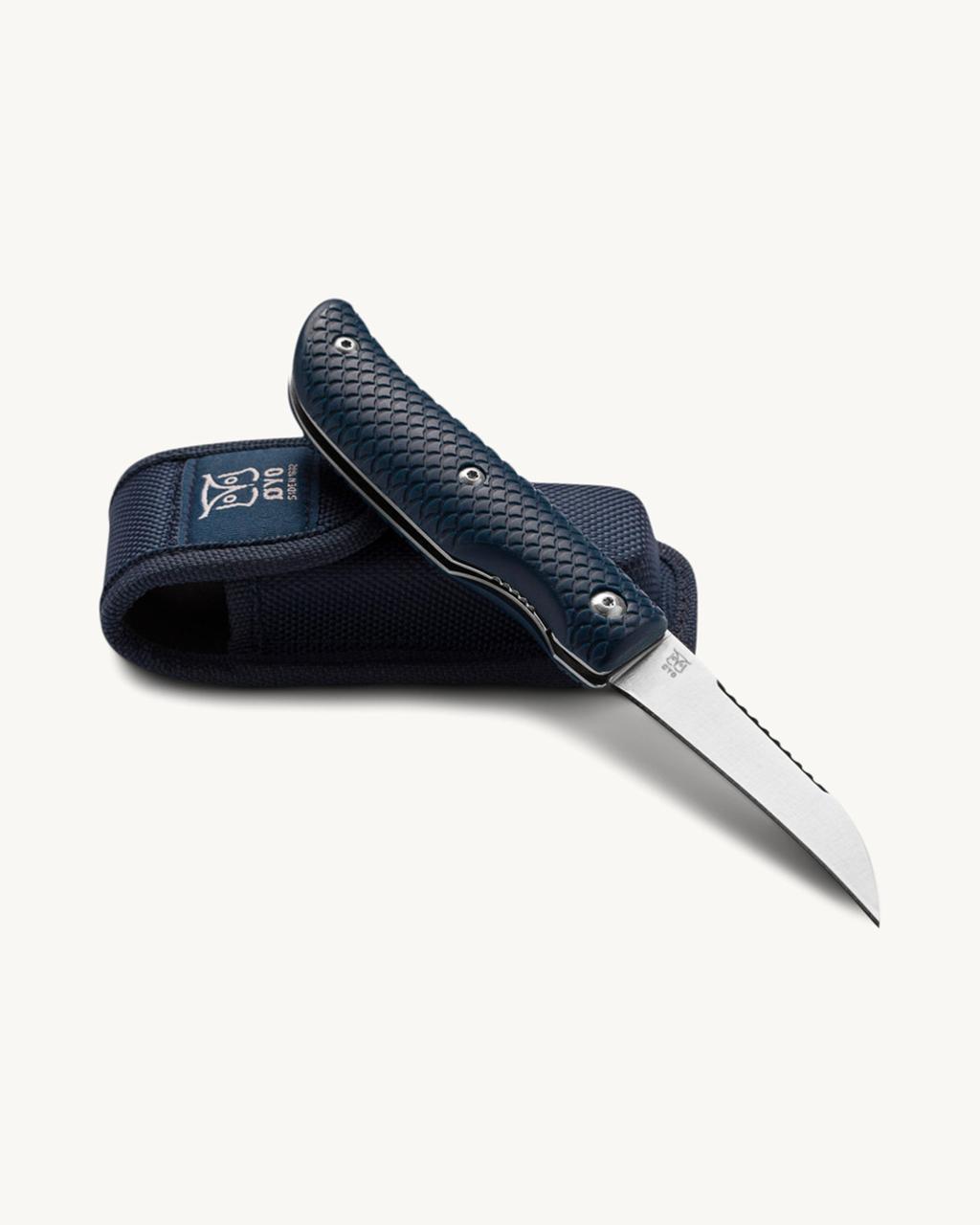 Namsen Blue folding fishing knife