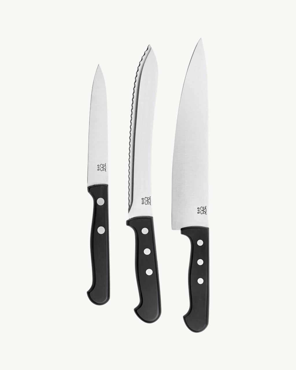 Pom 3 parts knife set