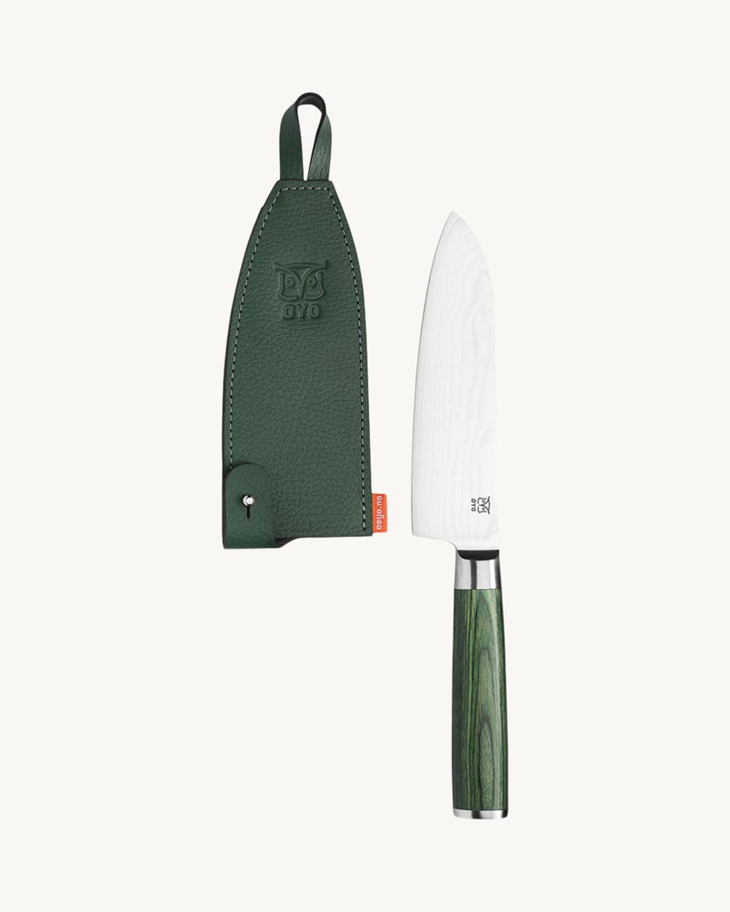 Skarvet Smaragd santoku kokkekniv