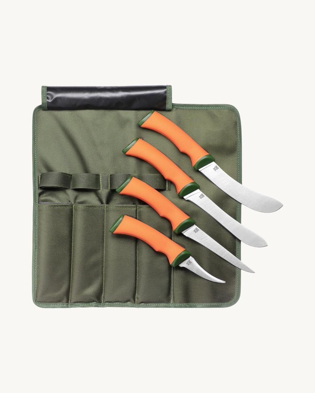 Hunting knives, set 4 psc