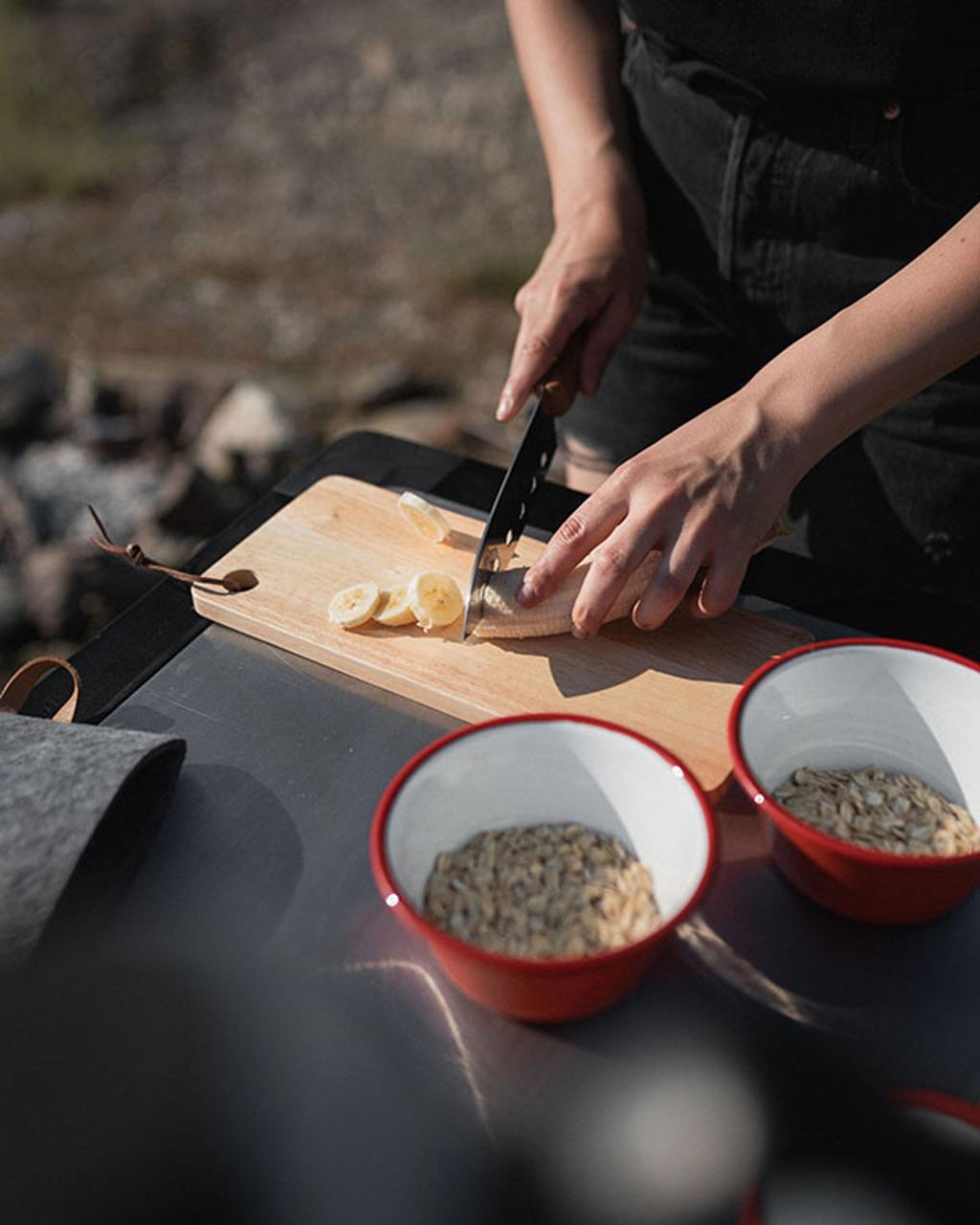 Turfjøla, hiking wooden chopping board