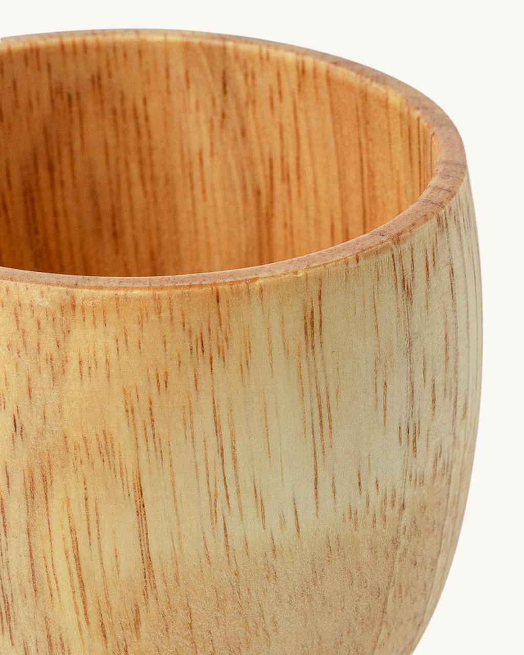 Wine wooden cup