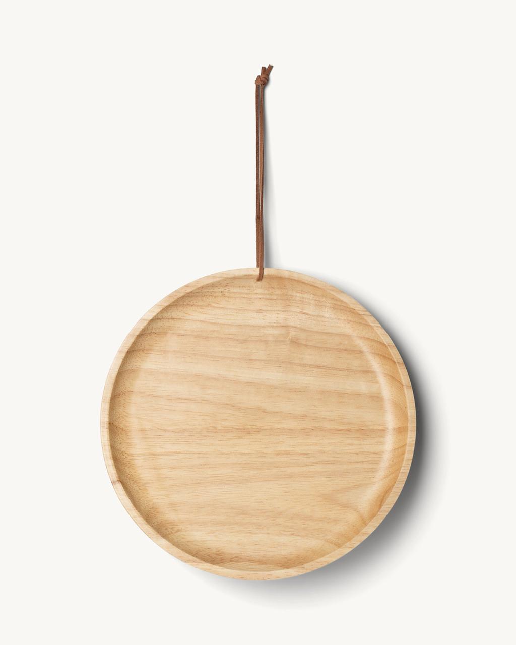 Breakfast wooden plate